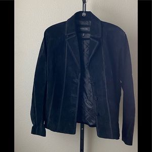 Jones New York Genuine Leather Blazer